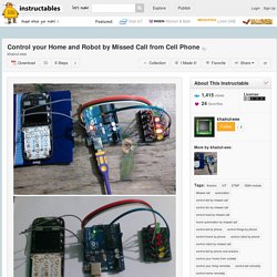 Control your Home and Robot by Missed Call from Cell Phone