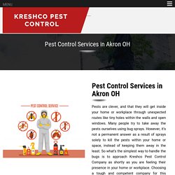 Pest Control Services in Akron OH