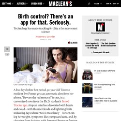 Birth control on your smartphone–no, really