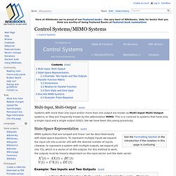 Control Systems/MIMO Systems