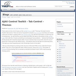 AJAX Control Toolkit – Tab Control – Themes
