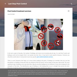 Pest Control treatment services
