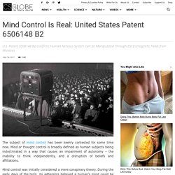 Mind Control is Real: United States Patent 6506148 B2