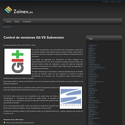 Control de versiones Git VS Subversion - Zainex.es