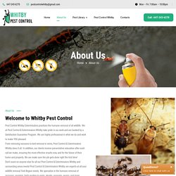 About Us - Pest Control Whitby Exterminators