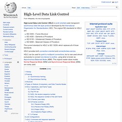 High-Level Data Link Control