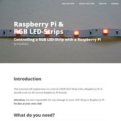How to control a RGB or a WS2812 LED Strip with a Raspberry Pi