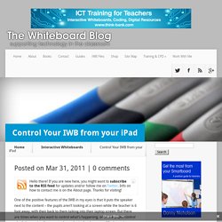 ntrol Your IWB from your iPad