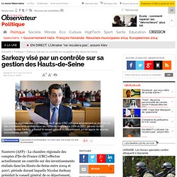 Sarkozy visé par un contrôle sur sa gestion des Hauts-de-Seine