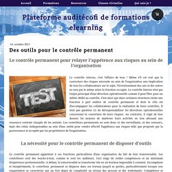 Des outils pour le contrôle permanent - Formation online audit écofi