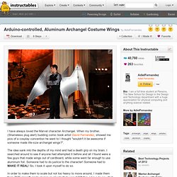 Arduino-controlled, Aluminum Archangel Costume Wings