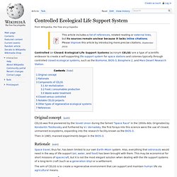 Controlled Ecological Life Support System