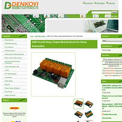 Assembly Electronics ltd: USB Four Channel Relay Board for Automation