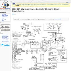 SCC3 20A 12V Solar Charge Controller Electronic Circuit - CircuitsArchive