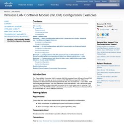 Wireless LAN Controller Module (WLCM) Configuration Examples