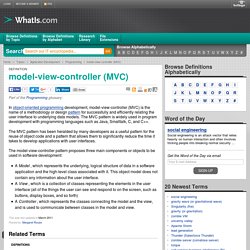 What is model-view-controller (MVC)? - Definition from WhatIs.com