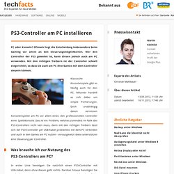 PS3-Controller unter Windows 7 am PC nutzen: Installation und Konfiguration - Techfacts
