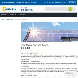 Solar Charge Controller Basics