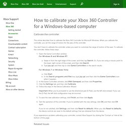 How to configure your Xbox 360 Controller for Windows on a Windows XP- or...