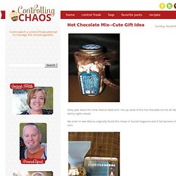 Controlling My Chaos: Hot Chocolate Mix