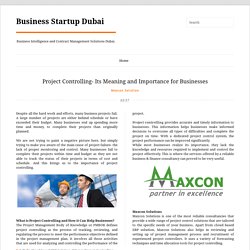 Project Controlling- Its Meaning and Importance for Businesses