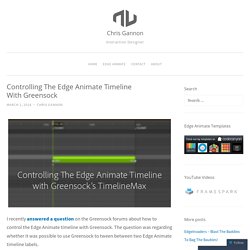Controlling The Edge Animate Timeline With Greensock