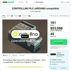 CONTROLLINO PLC (ARDUINO compatible) by SG-TRONIC INC