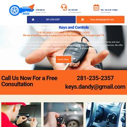 Lost Car Key Replacement In Sugar Land TX