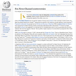 Fox News Channel controversies