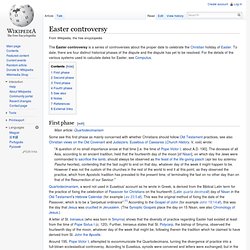Easter controversy