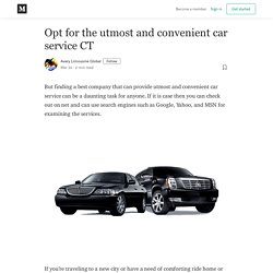 Opt for the utmost and convenient car service CT - Avery Limousine Global - Medium