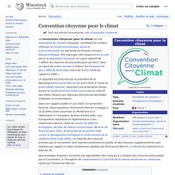 Convention citoyenne pour le climat