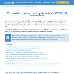 La convention collective de l'imprimerie de labeur et des industries graphiques (Mise à jour 2020)