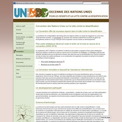 Convention des Nations Unies sur la lutte contre la désertification
