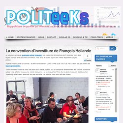 La convention d’investiture de François Hollande