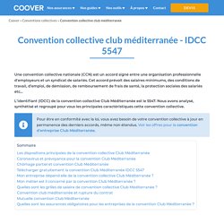 La convention collective Club Méditerranée