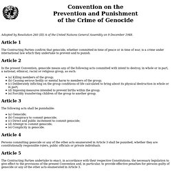 Convention on Genocide
