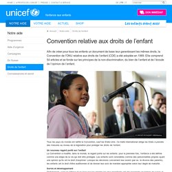 Convention relative aux droits de l’enfant