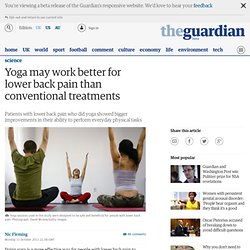 Yoga may work better for lower back pain than conventional treatments
