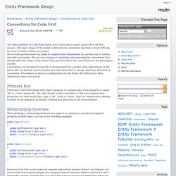 Conventions for Code First - Entity Framework Design