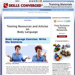 Body Language Training Resources and Articles