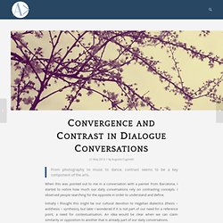 Convergence and Contrast in Dialogue Conversations