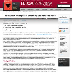 The Digital Convergence: Extending the Portfolio Model (EDUCAUSE