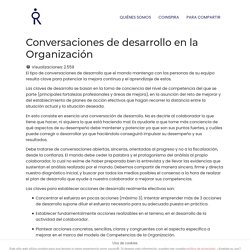 Conversaciones de desarrollo en la Organización, por Jesús Martínez