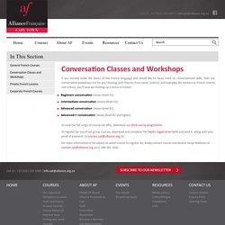 Conversation Classes and Workshops