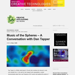 Music of the Spheres – A Conversation with Dan Tapper / @dantappersound