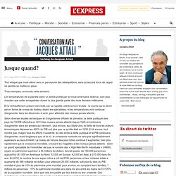 Conversation avec Jacques Attali