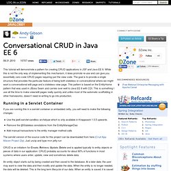 Conversational CRUD in Java EE 6