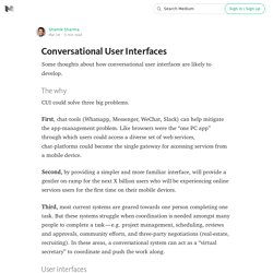Conversational User Interfaces