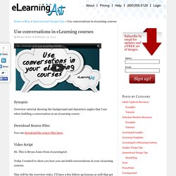 Use conversations in eLearning courses